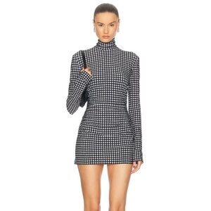 Norma Kamili Houndstooth Mini Dress